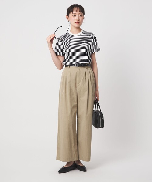 GYMPHLEX（ジムフレックス）の「＜Gymphlex＞ショートスリーブ エンブロイダリー Tシャツ（Tシャツ/カットソー・レディース・その他1/ダークグレー/オフホワイト/コバルトブルー・FREE）」の17枚目の写真
