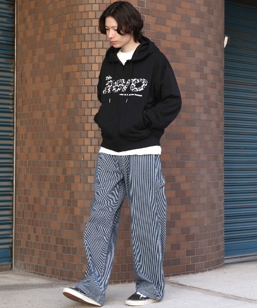 LUXSTYLE(ラグスタイル)の「ヒッコリーペインターパンツ(その他パンツ・メンズ・ブルー/ブラック・L/M)」の5枚目の写真