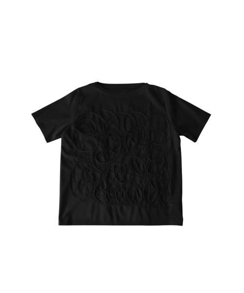antiqua（アンティカ）の「立体刺繍 テープデザイン Tシャツ（Tシャツ/カットソー・レディース・ホワイト/ブラック・ONESIZE）」の12枚目の写真