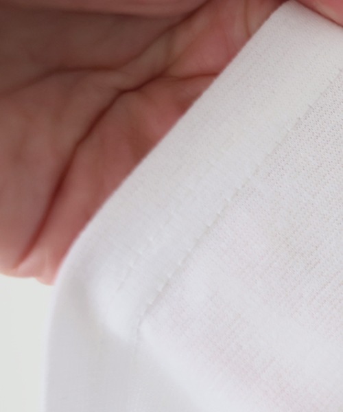 antiqua（アンティカ）の「立体刺繍 テープデザイン Tシャツ（Tシャツ/カットソー・レディース・ホワイト/ブラック・ONESIZE）」の15枚目の写真