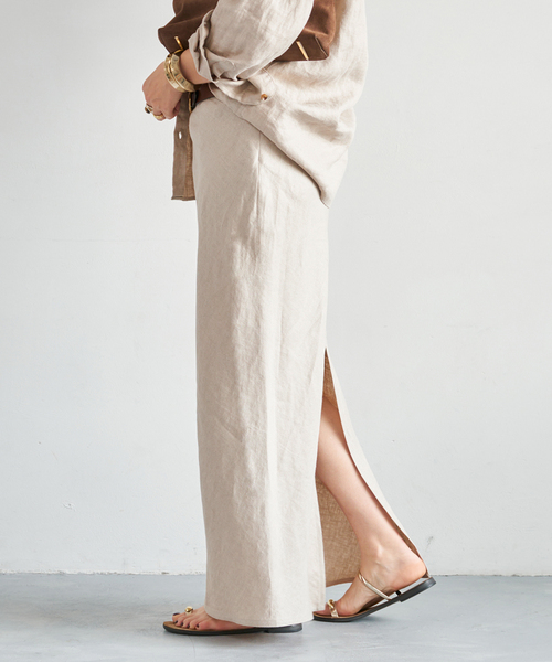 Deuxieme Classe（ドゥーズィエムクラス）の「*OGLINEN タイトスカート（スカート・レディース・アイボリー・36/34/38）」の5枚目の写真