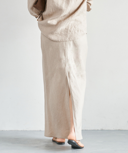 Deuxieme Classe（ドゥーズィエムクラス）の「*OGLINEN タイトスカート（スカート・レディース・アイボリー・36/34/38）」の6枚目の写真