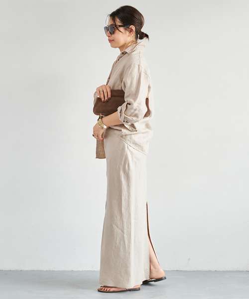 Deuxieme Classe（ドゥーズィエムクラス）の「*OGLINEN タイトスカート（スカート・レディース・アイボリー・36/34/38）」の8枚目の写真