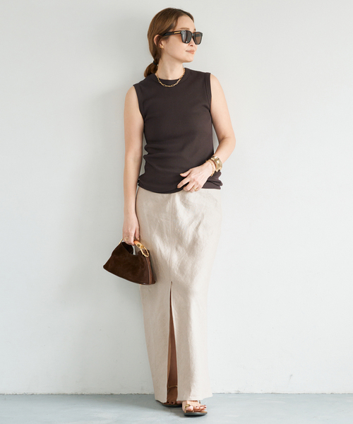 Deuxieme Classe（ドゥーズィエムクラス）の「*OGLINEN タイトスカート（スカート・レディース・アイボリー・36/34/38）」の9枚目の写真