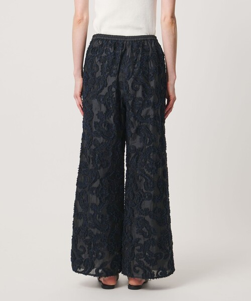 UNITED ARROWS（ユナイテッドアローズ）の「カット ジャガード ストレート パンツ ‐ウォッシャブル‐（その他パンツ・レディース・ネイビー・38/36）」の6枚目の写真