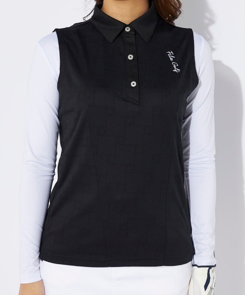 FILA GOLF(フィラゴルフ )の「【FILA GOLF:フィラゴルフ】レディースノースリーブ+インナーシャツ ゴルフ(シャツ/ブラウス・レディース・ブラック・MEDIUM/LARGE/SMALL)」の18枚目の写真