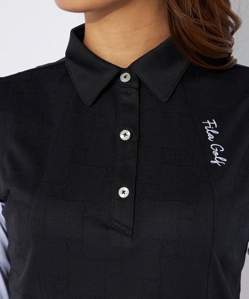 FILA GOLF(フィラゴルフ )の「【FILA GOLF:フィラゴルフ】レディースノースリーブ+インナーシャツ ゴルフ(シャツ/ブラウス・レディース・ブラック・MEDIUM/LARGE/SMALL)」の22枚目の写真