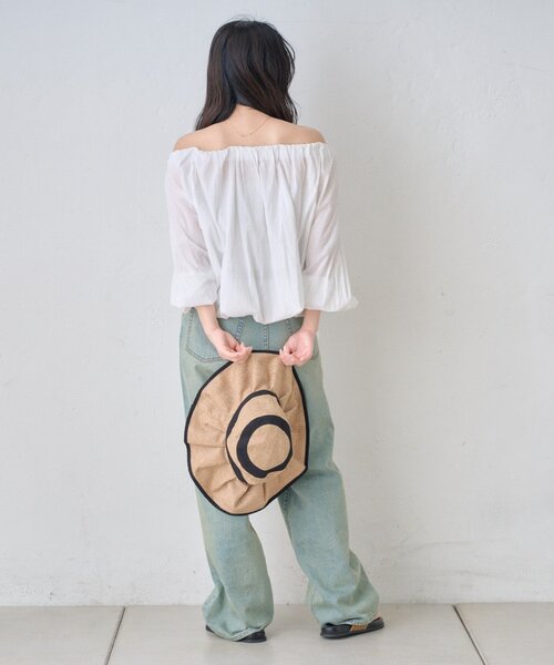 CIAOPANIC TYPY(チャオパニックティピー)の「【india】2WAY裾紐ギャザードビーブラウス(シャツ/ブラウス・レディース・ホワイト/レッド/ブラック/イエロー・ONE SIZE)」の13枚目の写真