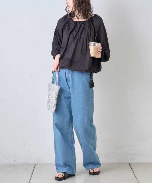 CIAOPANIC TYPY(チャオパニックティピー)の「【india】2WAY裾紐ギャザードビーブラウス(シャツ/ブラウス・レディース・ホワイト/レッド/ブラック/イエロー・ONE SIZE)」の20枚目の写真