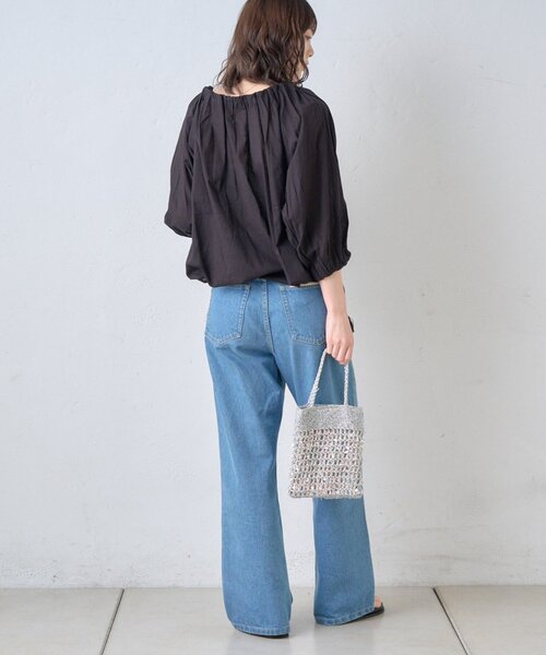 CIAOPANIC TYPY(チャオパニックティピー)の「【india】2WAY裾紐ギャザードビーブラウス(シャツ/ブラウス・レディース・ホワイト/レッド/ブラック/イエロー・ONE SIZE)」の22枚目の写真