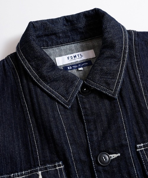 FDMTL（ファンダメンタル）の「【FDMTL】PACHWORK COVERALL JACKET RINSE（デニムジャケット・メンズ・インディゴブルー・5/4/3）」の7枚目の写真