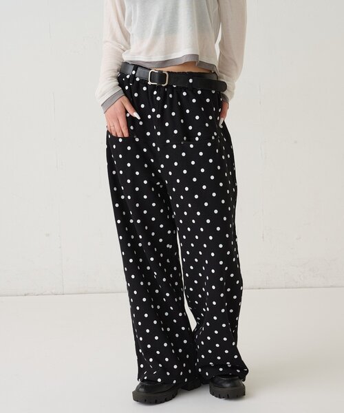 WHO'S WHO gallery（フーズフーギャラリー）の「ドットスラッシュポケットスウェットパンツ（スウェットパンツ・レディース・グレー/ブラック・MEDIUM/SMALL）」の15枚目の写真