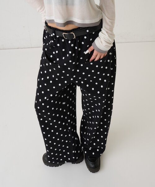 WHO'S WHO gallery（フーズフーギャラリー）の「ドットスラッシュポケットスウェットパンツ（スウェットパンツ・レディース・グレー/ブラック・MEDIUM/SMALL）」の16枚目の写真