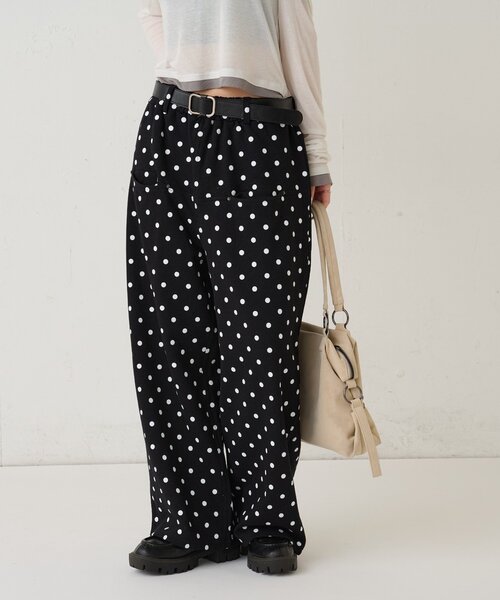 WHO'S WHO gallery（フーズフーギャラリー）の「ドットスラッシュポケットスウェットパンツ（スウェットパンツ・レディース・グレー/ブラック・MEDIUM/SMALL）」の18枚目の写真