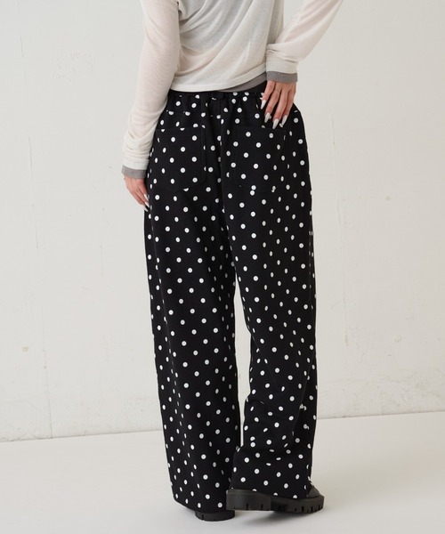 WHO'S WHO gallery（フーズフーギャラリー）の「ドットスラッシュポケットスウェットパンツ（スウェットパンツ・レディース・グレー/ブラック・MEDIUM/SMALL）」の7枚目の写真