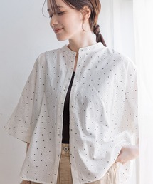 studio CLIP（スタディオクリップ）の「シングルガーゼバンドカラーシャツ（テーラードジャケット）」