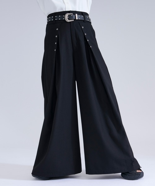 Ellno Loset(エルノロゼット)の「【新色追加】ハトメツキハカマタックワイドパンツ/SETUP対応(その他パンツ・メンズ・ブラック・X-SMALL/SMALL/LARGE/MEDIUM)」の22枚目の写真