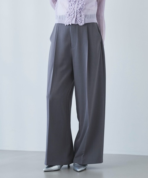 archives（アルシーヴ）の「【ＯＮかわ】ウォッシャブル麻調スラックス（スラックス・レディース・ベージュ/ブラウン/グレー・SMALL/MEDIUM）」の2枚目の写真