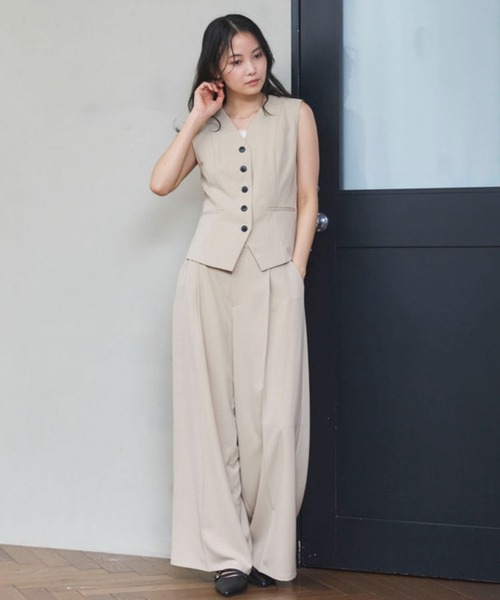 archives（アルシーヴ）の「【ＯＮかわ】ウォッシャブル麻調スラックス（スラックス・レディース・ベージュ/ブラウン/グレー・SMALL/MEDIUM）」の22枚目の写真