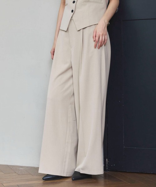 archives（アルシーヴ）の「【ＯＮかわ】ウォッシャブル麻調スラックス（スラックス・レディース・ベージュ/ブラウン/グレー・SMALL/MEDIUM）」の17枚目の写真
