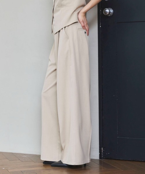 archives（アルシーヴ）の「【ＯＮかわ】ウォッシャブル麻調スラックス（スラックス・レディース・ベージュ/ブラウン/グレー・SMALL/MEDIUM）」の18枚目の写真