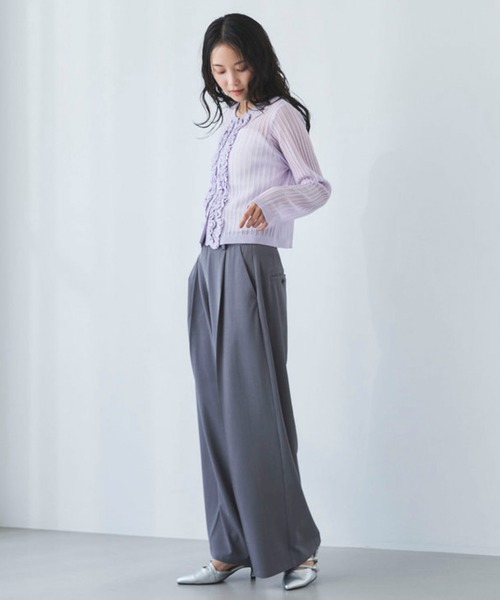 archives（アルシーヴ）の「【ＯＮかわ】ウォッシャブル麻調スラックス（スラックス・レディース・ベージュ/ブラウン/グレー・SMALL/MEDIUM）」の12枚目の写真