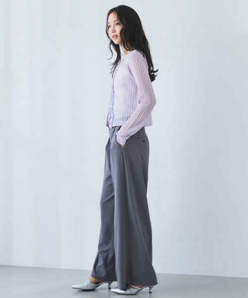 archives（アルシーヴ）の「【ＯＮかわ】ウォッシャブル麻調スラックス（スラックス・レディース・ベージュ/ブラウン/グレー・SMALL/MEDIUM）」の13枚目の写真