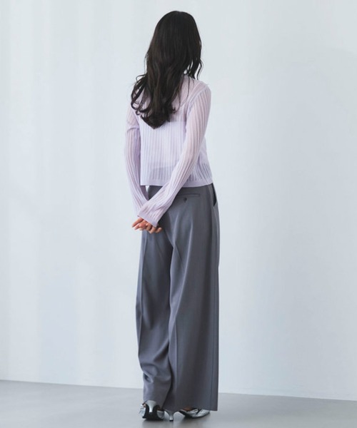 archives（アルシーヴ）の「【ＯＮかわ】ウォッシャブル麻調スラックス（スラックス・レディース・ベージュ/ブラウン/グレー・SMALL/MEDIUM）」の15枚目の写真