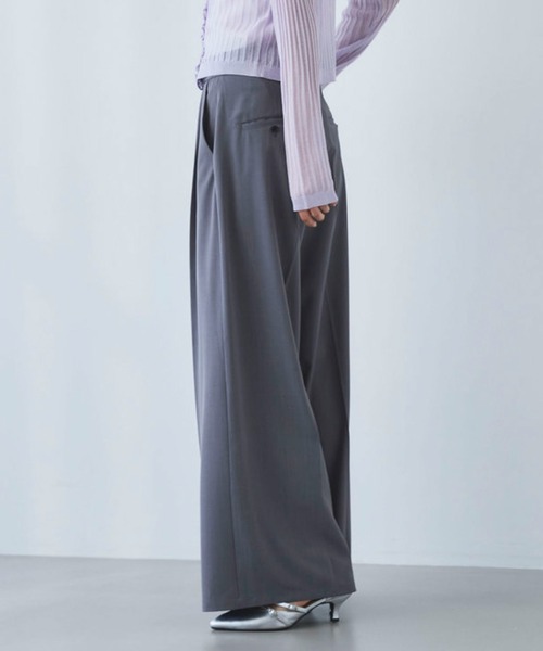 archives（アルシーヴ）の「【ＯＮかわ】ウォッシャブル麻調スラックス（スラックス・レディース・ベージュ/ブラウン/グレー・SMALL/MEDIUM）」の6枚目の写真