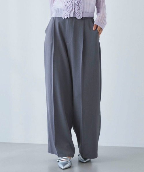 archives（アルシーヴ）の「【ＯＮかわ】ウォッシャブル麻調スラックス（スラックス・レディース・ベージュ/ブラウン/グレー・SMALL/MEDIUM）」の4枚目の写真