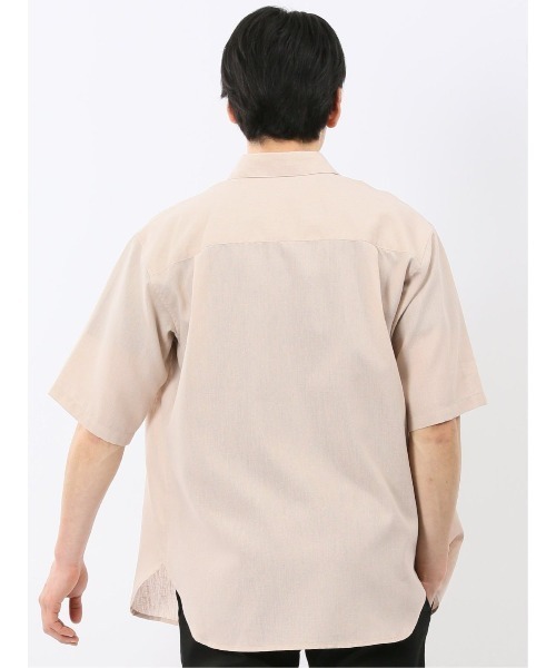 TAKA-Q（タカキュー）の「シャツ メンズ 半袖 リネン混 レギュラーカラー ややゆったり ルーズフィット （シャツ/ブラウス・メンズ・ベージュ/グレー系その他2・MEDIUM/X-LARGE/LARGE）」の15枚目の写真