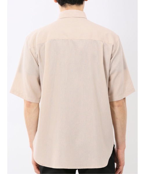 TAKA-Q（タカキュー）の「シャツ メンズ 半袖 リネン混 レギュラーカラー ややゆったり ルーズフィット （シャツ/ブラウス・メンズ・ベージュ/グレー系その他2・MEDIUM/X-LARGE/LARGE）」の20枚目の写真