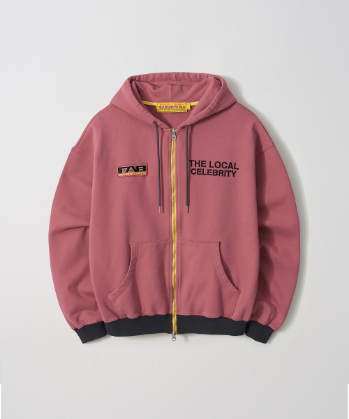 The Local Celebrity худи на молнии (DEEP PINK)