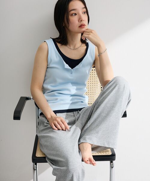 Green Parks(グリーンパークス)の「超冷感スウェットイージーパンツ(その他パンツ・レディース・ブラック/杢グレー/ホワイト系その他2・M/L)」の10枚目の写真