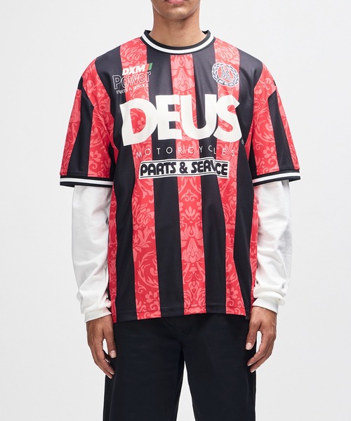 DEUS EX MACHINA(デウスエクスマキナ)の「NOUVEAU MOTO TEE(Tシャツ/カットソー・メンズ・レッド・M/L)」の1枚目の写真