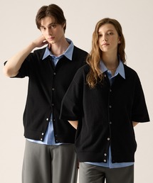 CLEL(�N���C��)�́yCLEL�zShort Sleeve Mesh Knit Shirt / �������b�V���j�b�g�V���c(�V���c/�u���E�X)