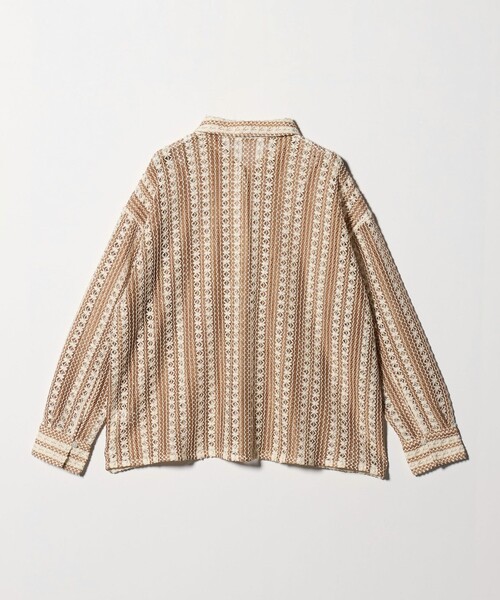 green label relaxing(グリーンレーベルリラクシング)の「カラミレース シャツ(シャツ/ブラウス・レディース・ブラック/ベージュ・FREE)」の16枚目の写真