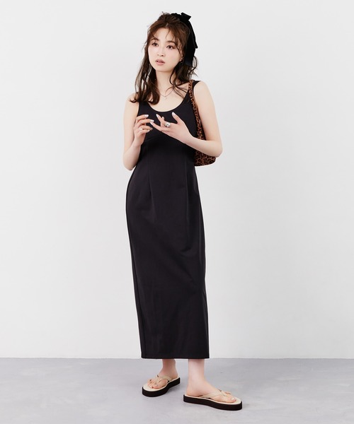 Tiny EDEN(タイニーエデン)の「タイトキャミワンピース(ワンピース・レディース・ブラック/ホワイト・FREE)」の19枚目の写真