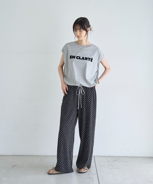meilmada(メイルマダ)の「【汗染み防止加工】ドロストロゴTシャツ(Tシャツ/カットソー・レディース・グレー/チャコールグレー・FREE)」の5枚目の写真