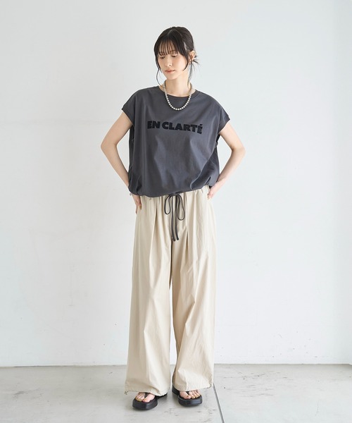 meilmada(メイルマダ)の「【汗染み防止加工】ドロストロゴTシャツ(Tシャツ/カットソー・レディース・グレー/チャコールグレー・FREE)」の17枚目の写真