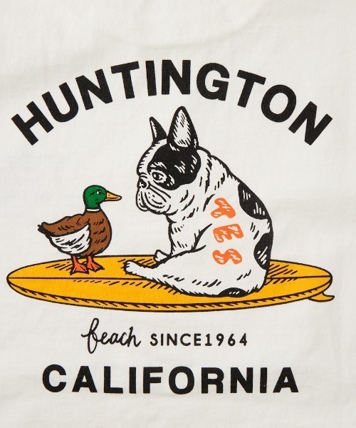 The Endless Summer（エンドレスサマー）の「[THE ENDLESS SUMMER/エンドレスサマー] 別注 BUHI HUNTINGTON バックプリントTシャツ（Tシャツ/カットソー・レディース・ホワイト/ブラック/ベージュ・M/L/S/XL）」の18枚目の写真