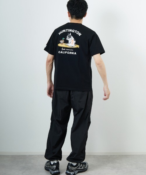 The Endless Summer（エンドレスサマー）の「[THE ENDLESS SUMMER/エンドレスサマー] 別注 BUHI HUNTINGTON バックプリントTシャツ（Tシャツ/カットソー・レディース・ホワイト/ブラック/ベージュ・M/L/S/XL）」の8枚目の写真