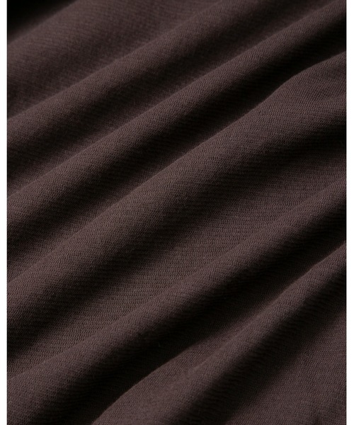 IRIS47(イリスフォーセブン)の「【IRIS 47】fault tops/フォルト トップス(Tシャツ/カットソー・レディース・ホワイト/ブラウン/ライトブルー・FREE)」の7枚目の写真