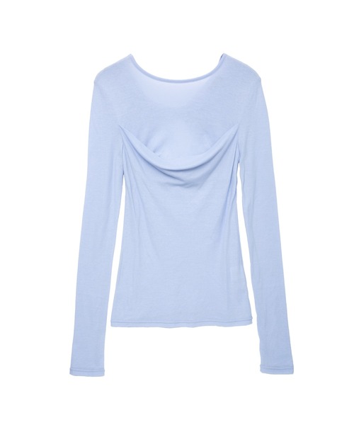 IRIS47(イリスフォーセブン)の「【IRIS 47】fault tops/フォルト トップス(Tシャツ/カットソー・レディース・ホワイト/ブラウン/ライトブルー・FREE)」の11枚目の写真