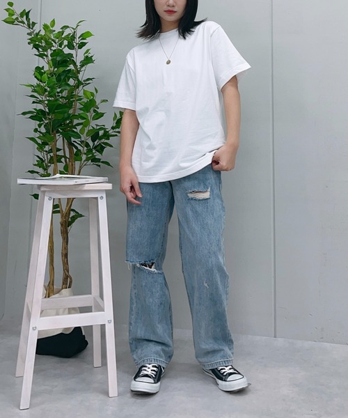 DOUBLE STEAL(ダブルスティール)の「MADE IN JAPAN 半袖Tシャツ(Tシャツ/カットソー・メンズ・ホワイト・MEDIUM/X-LARGE/LARGE)」の8枚目の写真