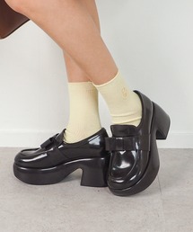 厚底リボンモカシューズ 8700195