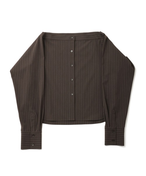 ADAM ET ROPE'(アダムエロペ)の「マルチWAYレイヤードシャツパンツ/接触冷感(スラックス・レディース・グレー/ダークブラウン・34/36/38)」の9枚目の写真