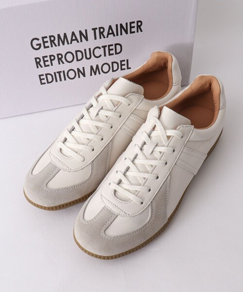 み*︎様 アスファルト　ジャーマントレーナー　3183AL-WHITE 希少モデ GERMAN TRAINER｜ジャーマントレーナーのスニーカー（ホワイト/白色系