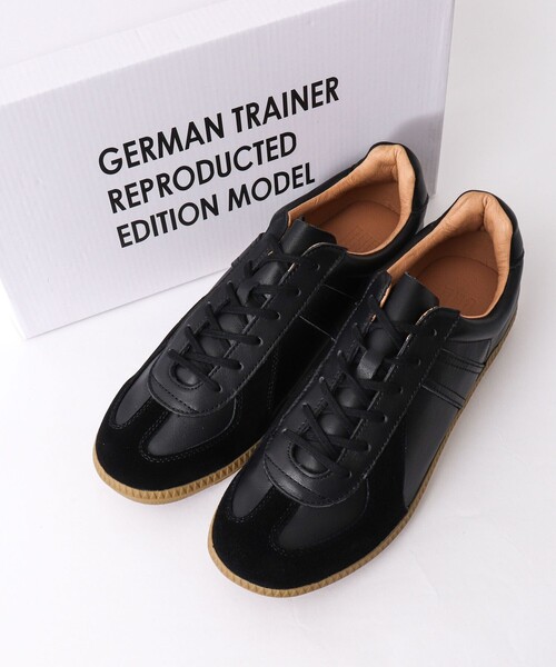 GERMAN TRAINER(ジャーマントレーナー)の「【GERMAN TRAINER/ジャーマン・トレーナー】42700 ALL LEATHER REPRODUCTED EDITION(スニーカー・メンズ・ホワイト/ブラック・41/43/42)」の2枚目の写真