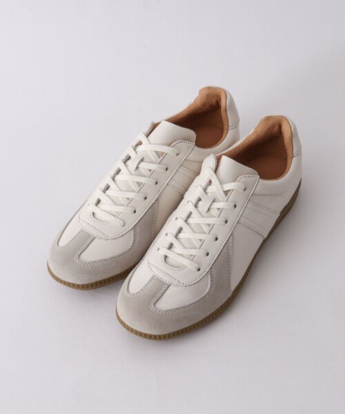 GERMAN TRAINER(ジャーマントレーナー)の「【GERMAN TRAINER/ジャーマン・トレーナー】42700 ALL LEATHER REPRODUCTED EDITION(スニーカー・メンズ・ホワイト/ブラック・41/43/42)」の3枚目の写真